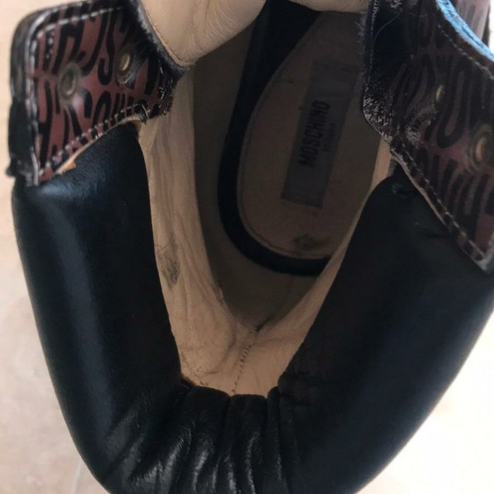 Moschino Looney Tunes Combat Ankle Hiking Boots Collectors Edition - Picture 7 of 11